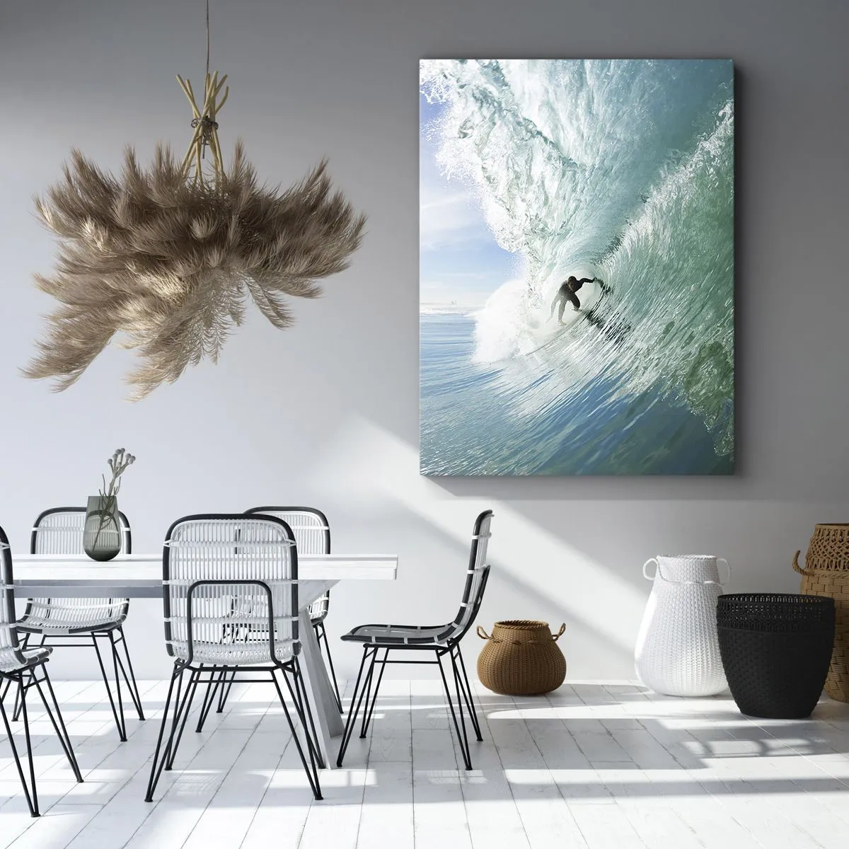 Impression sur toile - Image sur toile - Toujours sur la vague - 55x100 cm