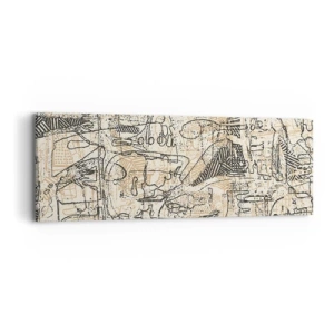 Impression sur toile - Image sur toile - Il attend d'être décodé - 90x30 cm