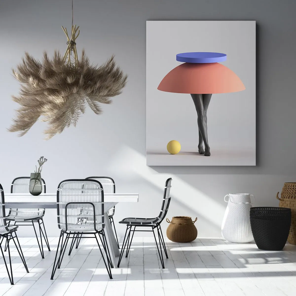 Impression sur toile - Image sur toile - Composition surréaliste - 65x120 cm