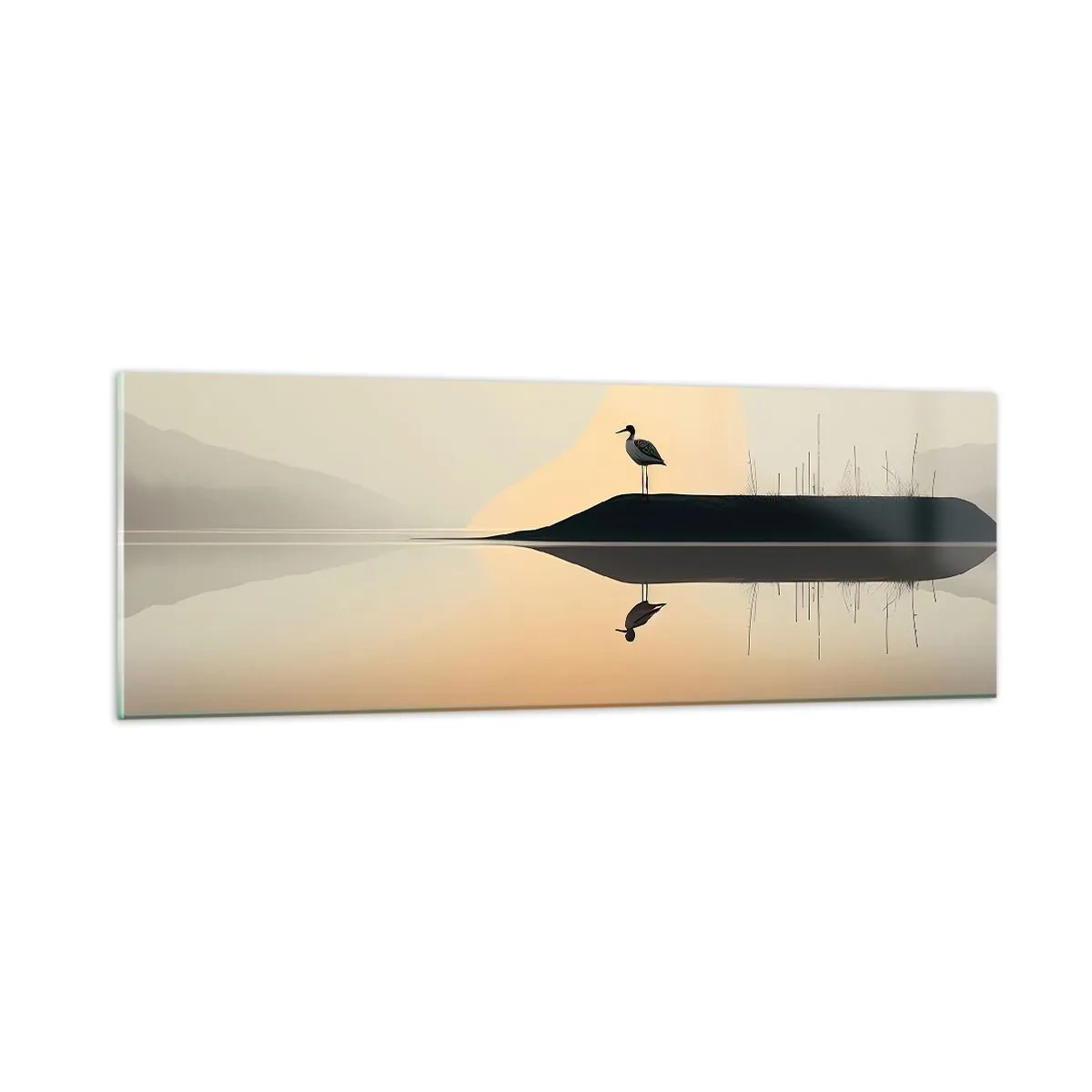 Impression sur verre - Image sur verre - Le seigneur du lac - 90x30 cm