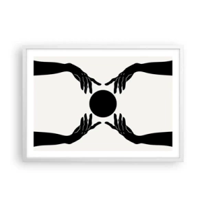 Affiche dans un cadre blanc - Poster - Signe secret - 70x50 cm
