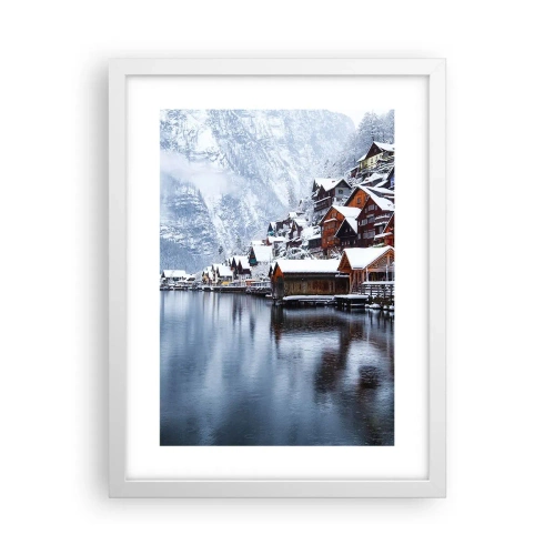 Affiche dans un cadre blanc - Poster - En décoration hivernale - 30x40 cm