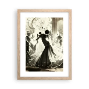 Affiche dans un chêne clair - Poster - La grande mascarade - 30x40 cm