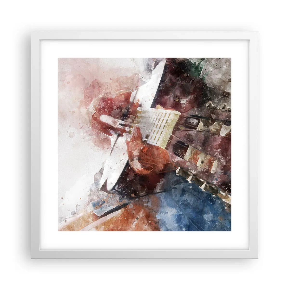 Affiche dans un cadre blanc - Poster - Et qu'en pensez-vous ? - 40x40 cm