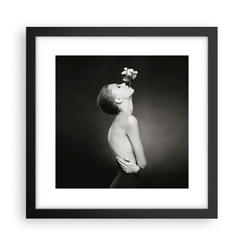 Affiche dans un cadre noir - Poster - Elégance excentrique - 30x30 cm