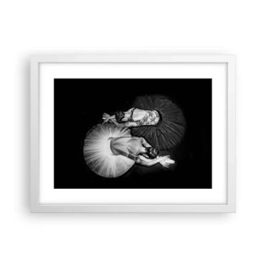 Affiche dans un cadre blanc - Poster - Jin et jang – équilibre idéal - 40x30 cm