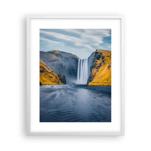 Affiche dans un cadre blanc - Poster - Durée éternelle, mouvement éternel - 40x50 cm