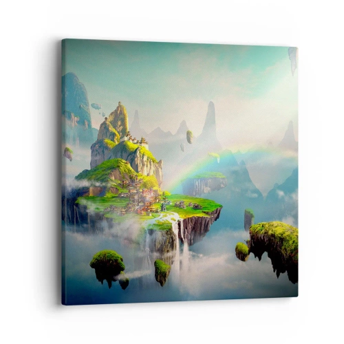 Impression sur toile - Image sur toile - Au milieu des cieux - îles du bonheur - 40x40 cm