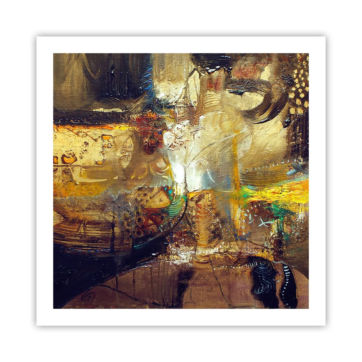 Affiche - Poster - Froid, tiède, chaud - 60x60 cm