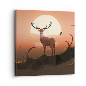 Impression sur toile - Image sur toile - Cette nuit ne ressemble à aucune autre - 40x40 cm