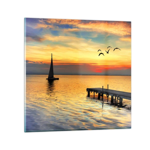 Impression sur verre - Image sur verre - Le soir revient - 30x30 cm