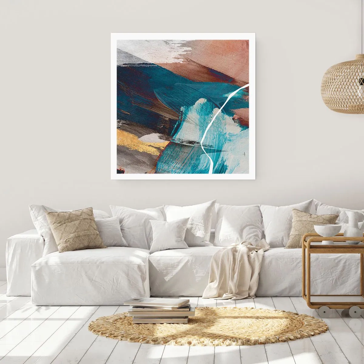 Affiche - Poster - Avec panache et énergie - 60x60 cm