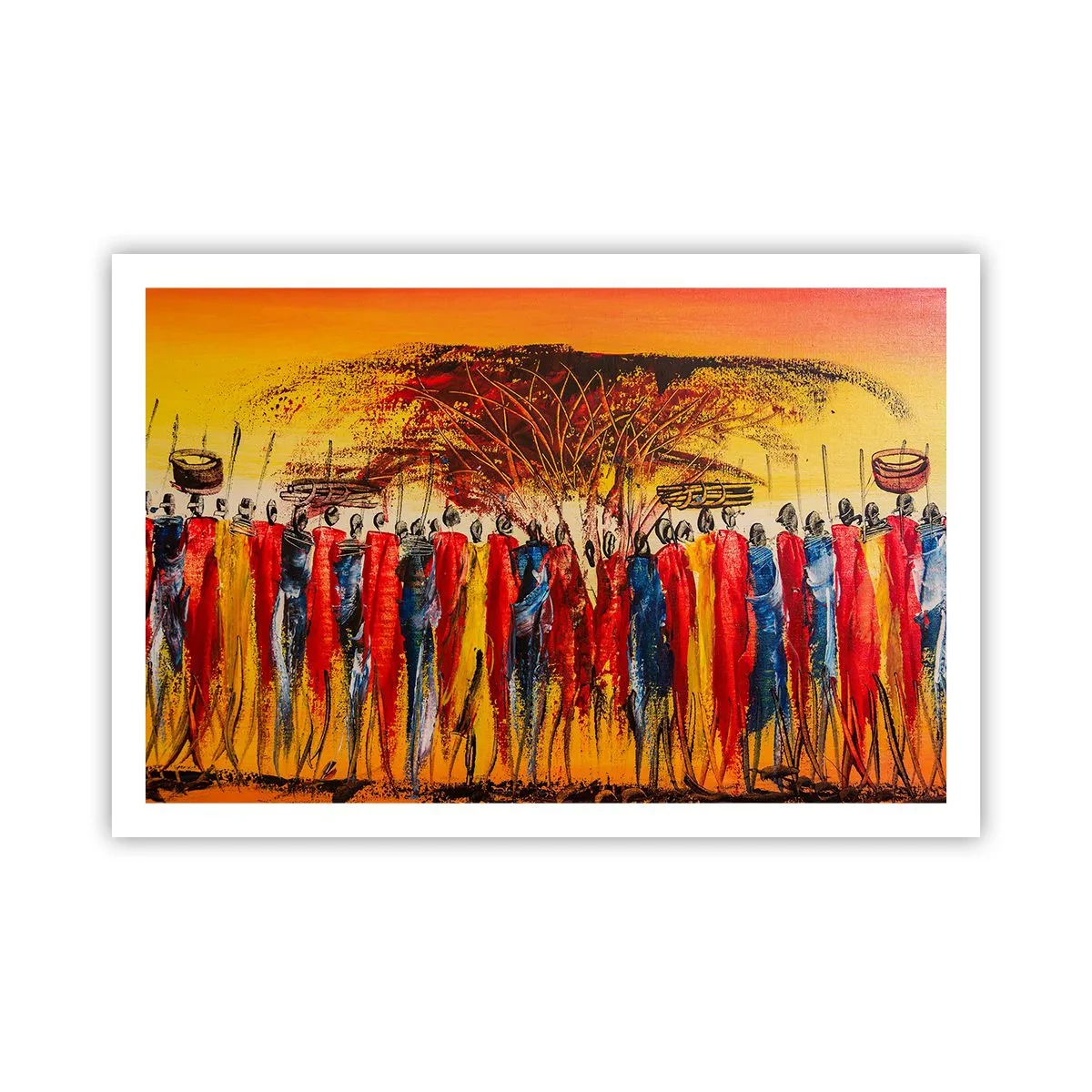 Affiche - Poster - Là-bas, là-bas, ils vont là-bas - 91x61 cm