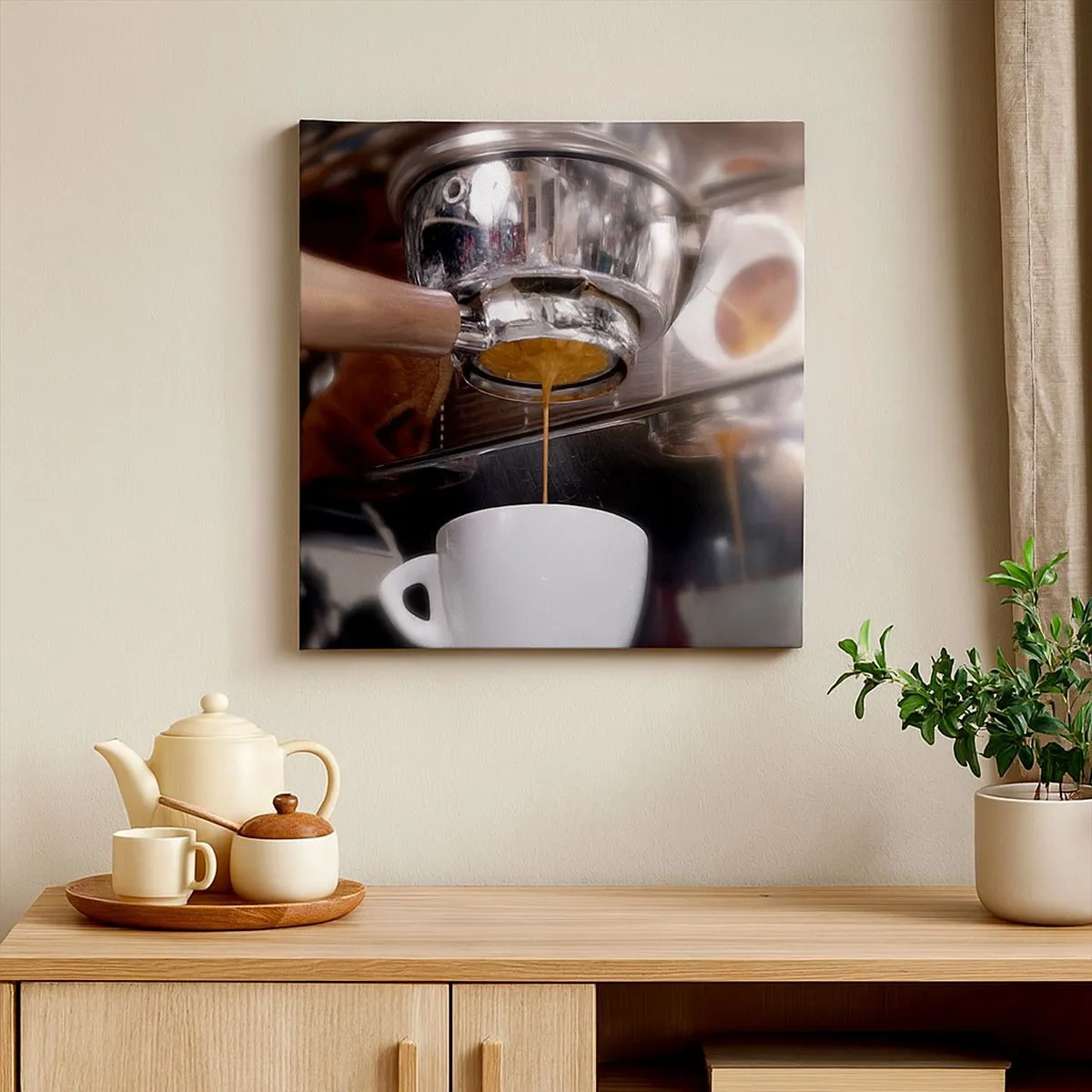 Impression sur toile - Image sur toile - Bon moment de la journée - 30x30 cm