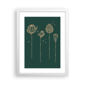 Affiche dans un cadre blanc - Poster - La famille Plante - 30x40 cm