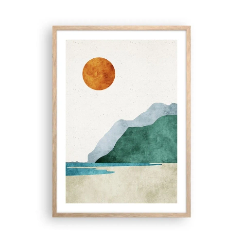 Affiche dans un chêne clair - Poster - Le paysage comme il se doit - 50x70 cm