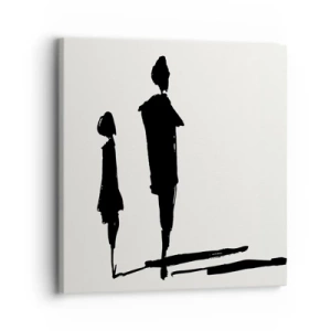 Impression sur toile - Image sur toile - Êtes-vous sûr qu'ils sont ensemble ? - 30x30 cm