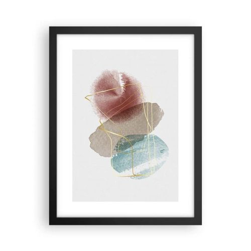 Affiche dans un cadre noir - Poster - Coraux de l'espace - 30x40 cm