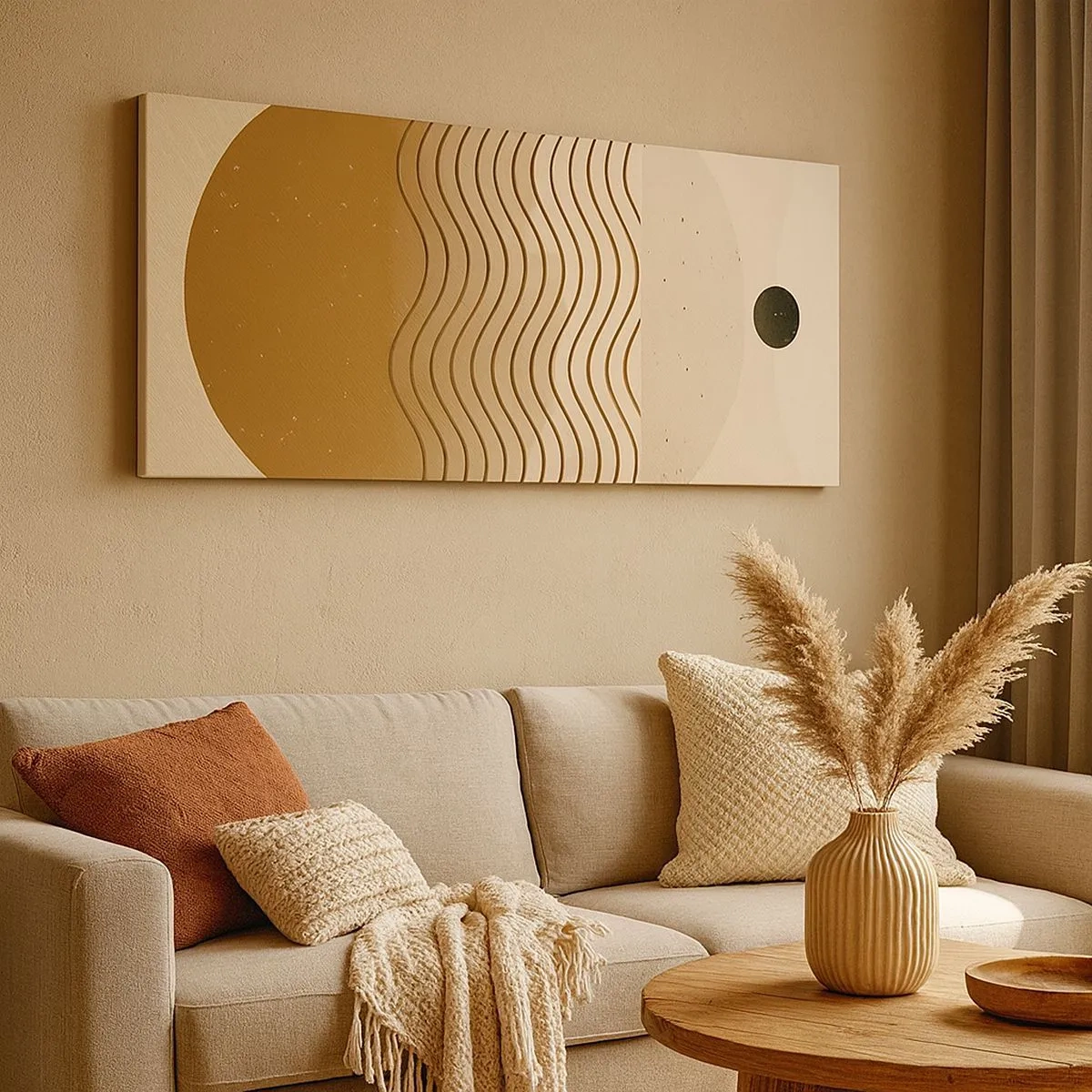 Impression sur toile - Image sur toile - Sur l'origine des figures géométriques - 100x40 cm