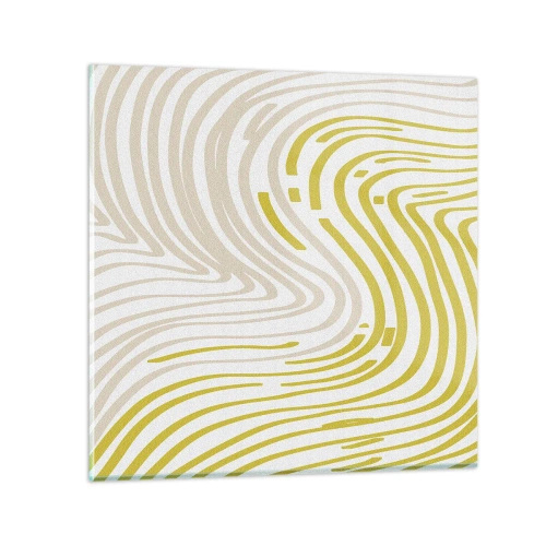 Impression sur verre - Image sur verre - Une composition au léger virage - 40x40 cm