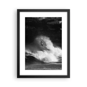 Affiche dans un cadre noir - Poster - Défi accepté! - 30x40 cm