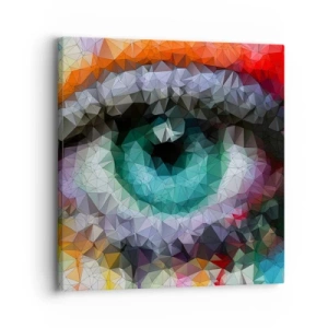 Impression sur toile - Image sur toile - Lueur cristalline des yeux - 30x30 cm