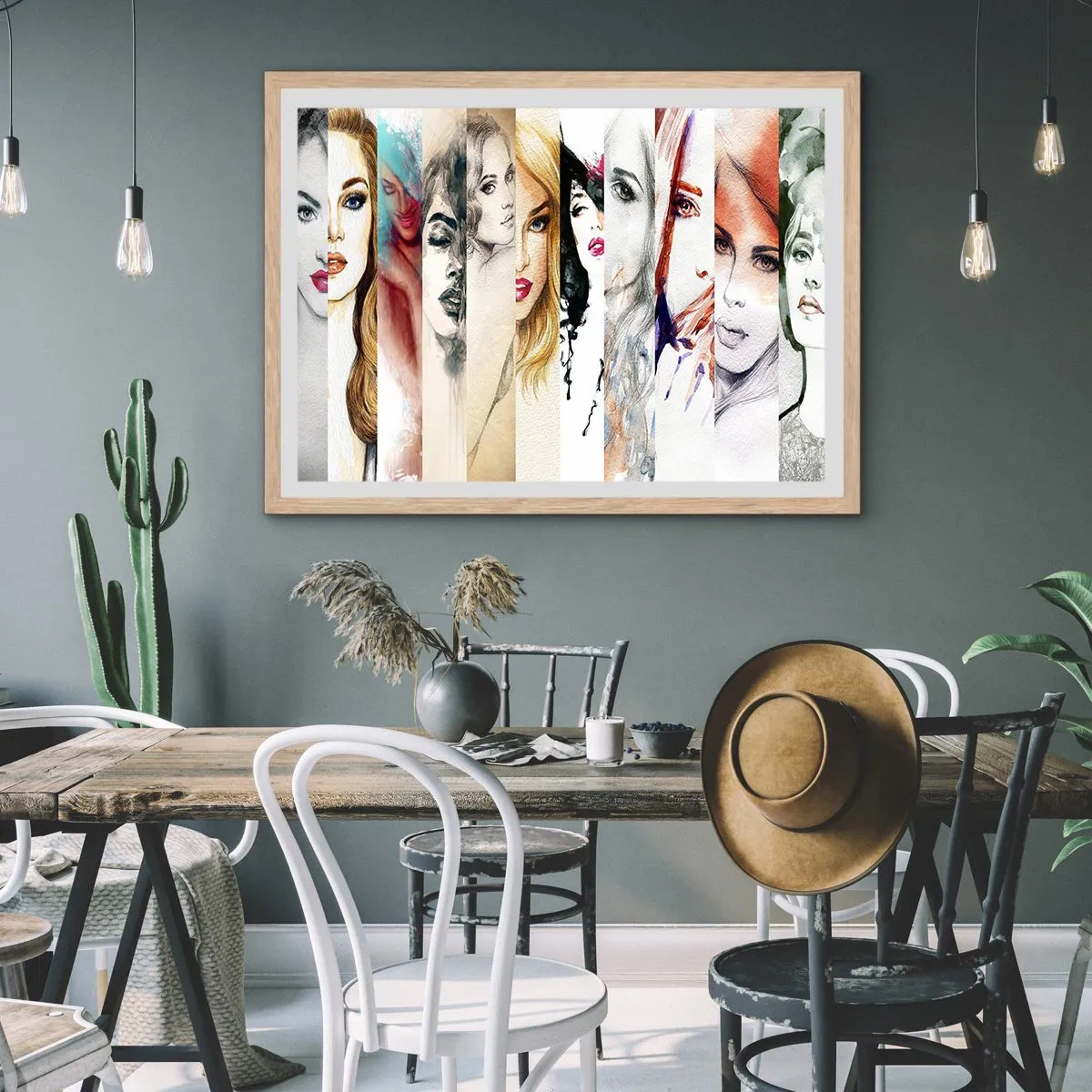 Affiche dans un chêne clair - Poster - Et c'est toujours TOI - 70x50 cm