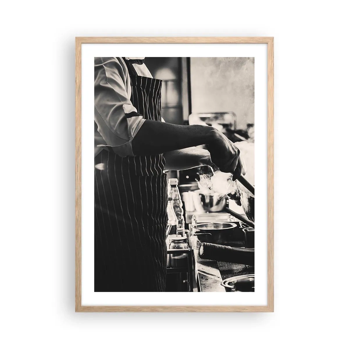 Affiche dans un chêne clair - Poster - Alchimie des saveurs - 50x70 cm