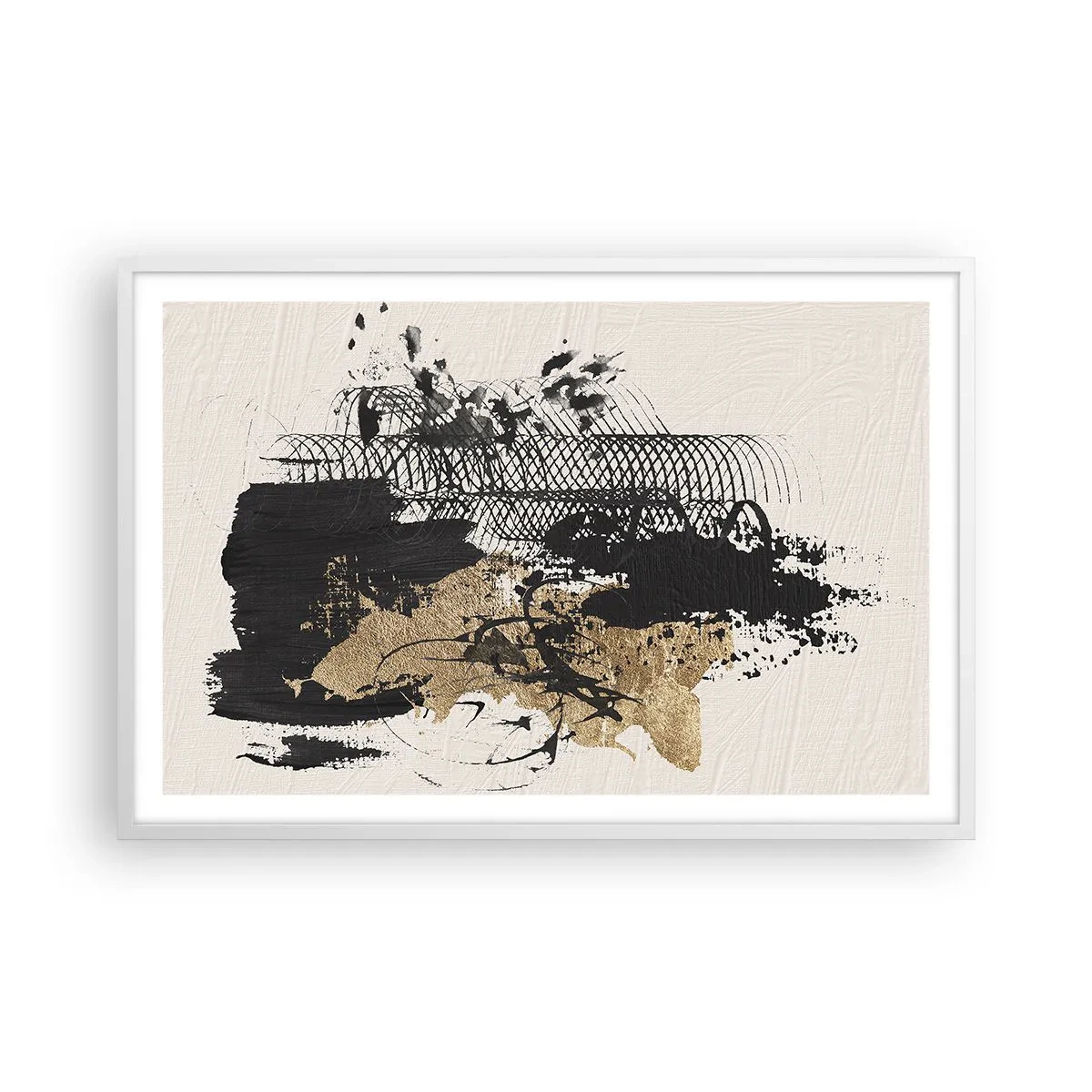 Affiche dans un cadre blanc - Poster - Composer avec passion - 91x61 cm