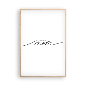 Affiche dans un chêne clair - Poster - Grand chamboulement - 61x91 cm