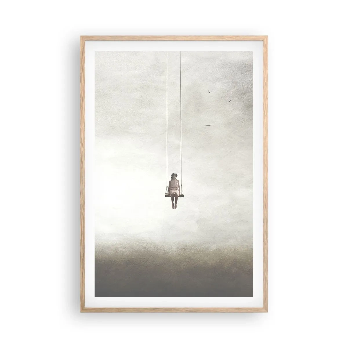 Affiche dans un chêne clair - Poster - Enfant en nous - 61x91 cm
