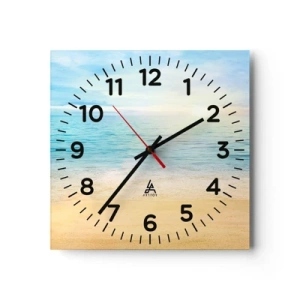 Horloge murale - Pendule murale - Le grand bleu - 40x40 cm