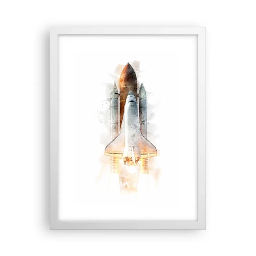 Affiche dans un cadre blanc - Poster - Des explorateurs pour commencer - 30x40 cm