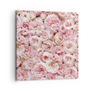 Impression sur toile - Image sur toile - Un lit de roses - 60x60 cm