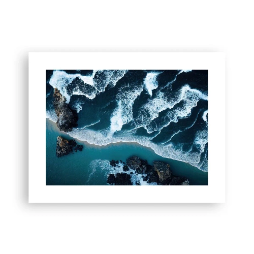 Affiche - Poster - Enveloppé par les vagues - 40x30 cm