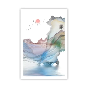 Affiche - Poster - Vers les montagnes de cristal - 61x91 cm