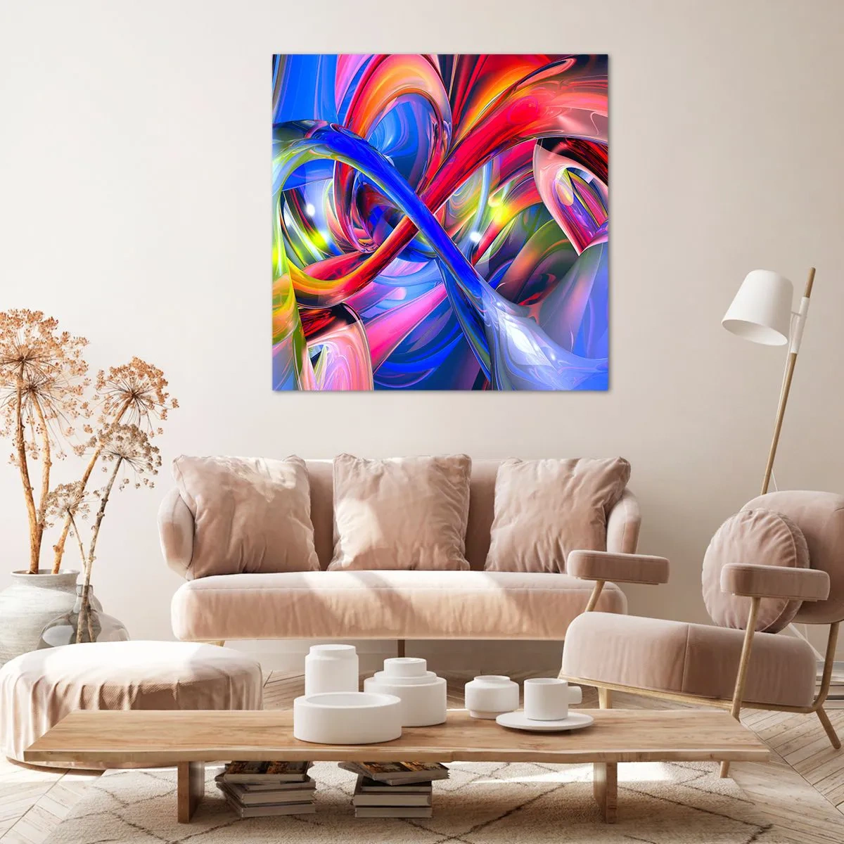 Impression sur toile - Image sur toile - La danse des nuances - 40x40 cm