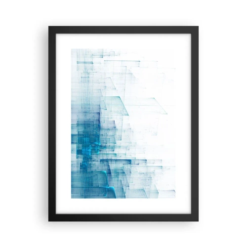 Affiche dans un cadre noir - Poster - Comment l’espace s’est formé - 30x40 cm