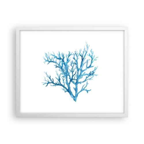 Affiche dans un cadre blanc - Poster - Filigrane nautique - 50x40 cm