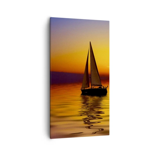 Impression sur toile - Image sur toile - Comme c'est calme au crépuscule… - 55x100 cm