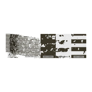 Échantillon de Papier Peint Premium Canvas - Rythme et bruissement - Abstraction, Morceau, Graphique - 100x30 cm