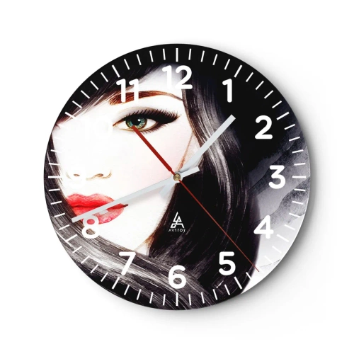 Horloge murale - Pendule murale - Aspect saphir - 40x40 cm