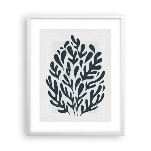 Affiche dans un cadre blanc - Poster - Formes de la nature - 40x50 cm