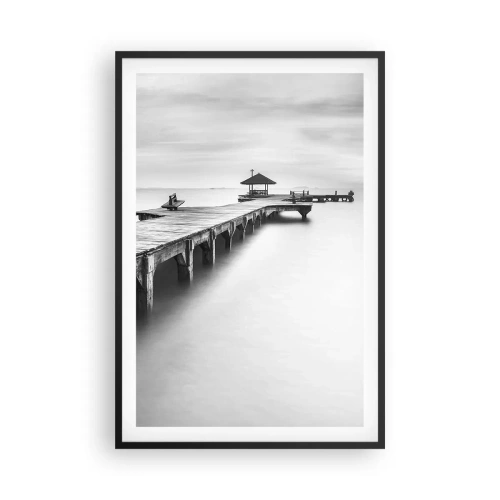 Affiche dans un cadre noir - Poster - À l'horizon - 61x91 cm