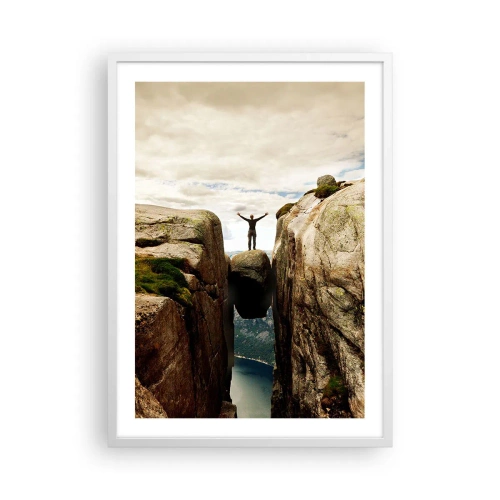 Affiche dans un cadre blanc - Poster - Comment vous sentez-vous§ - 50x70 cm