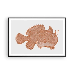 Affiche dans un cadre noir - Poster - Et pourtant un poisson - 91x61 cm
