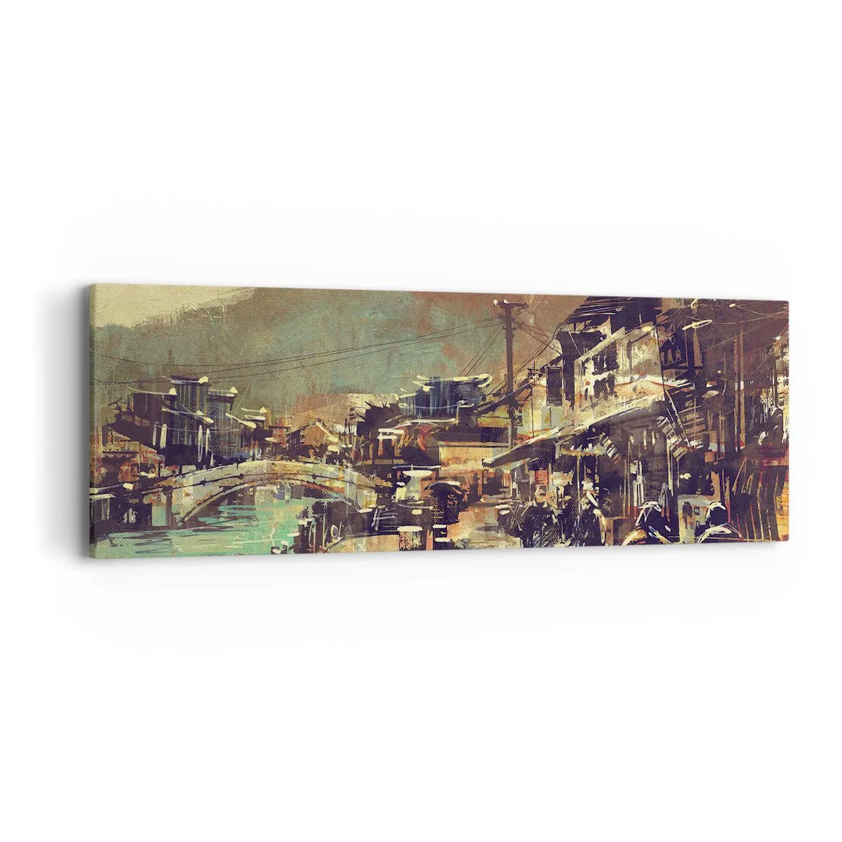 Impression sur toile - Image sur toile - La vie comme une richesse de gris - 90x30 cm