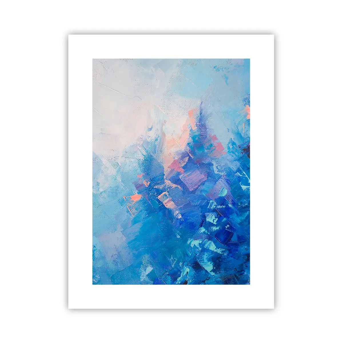 Affiche - Poster - Abstraction hivernale - 30x40 cm