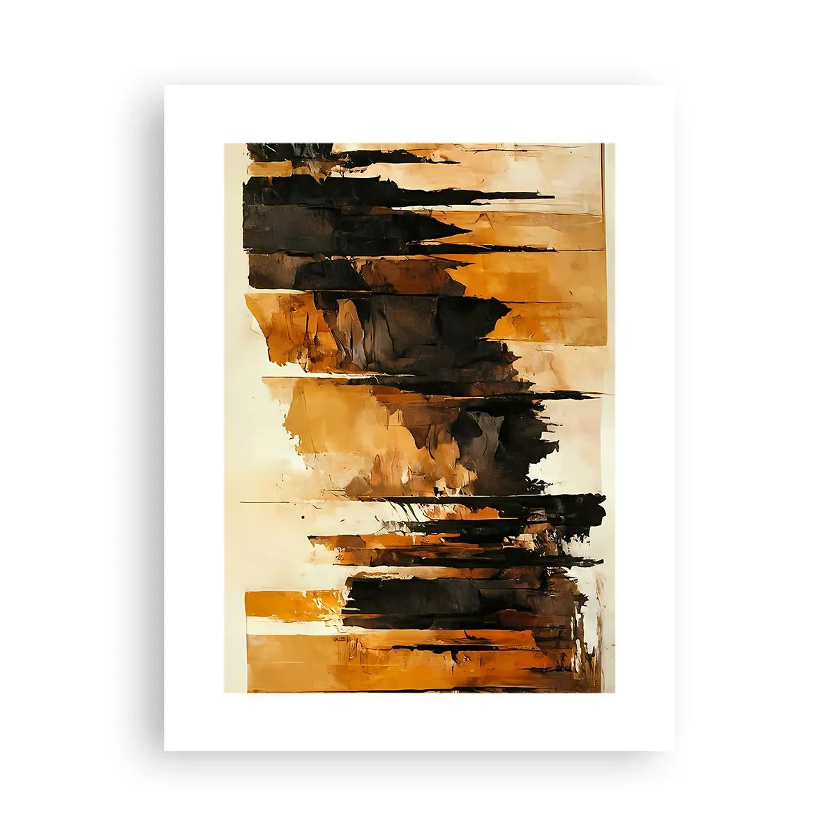 Affiche - Poster - Harmonie de noir et d'or - 30x40 cm