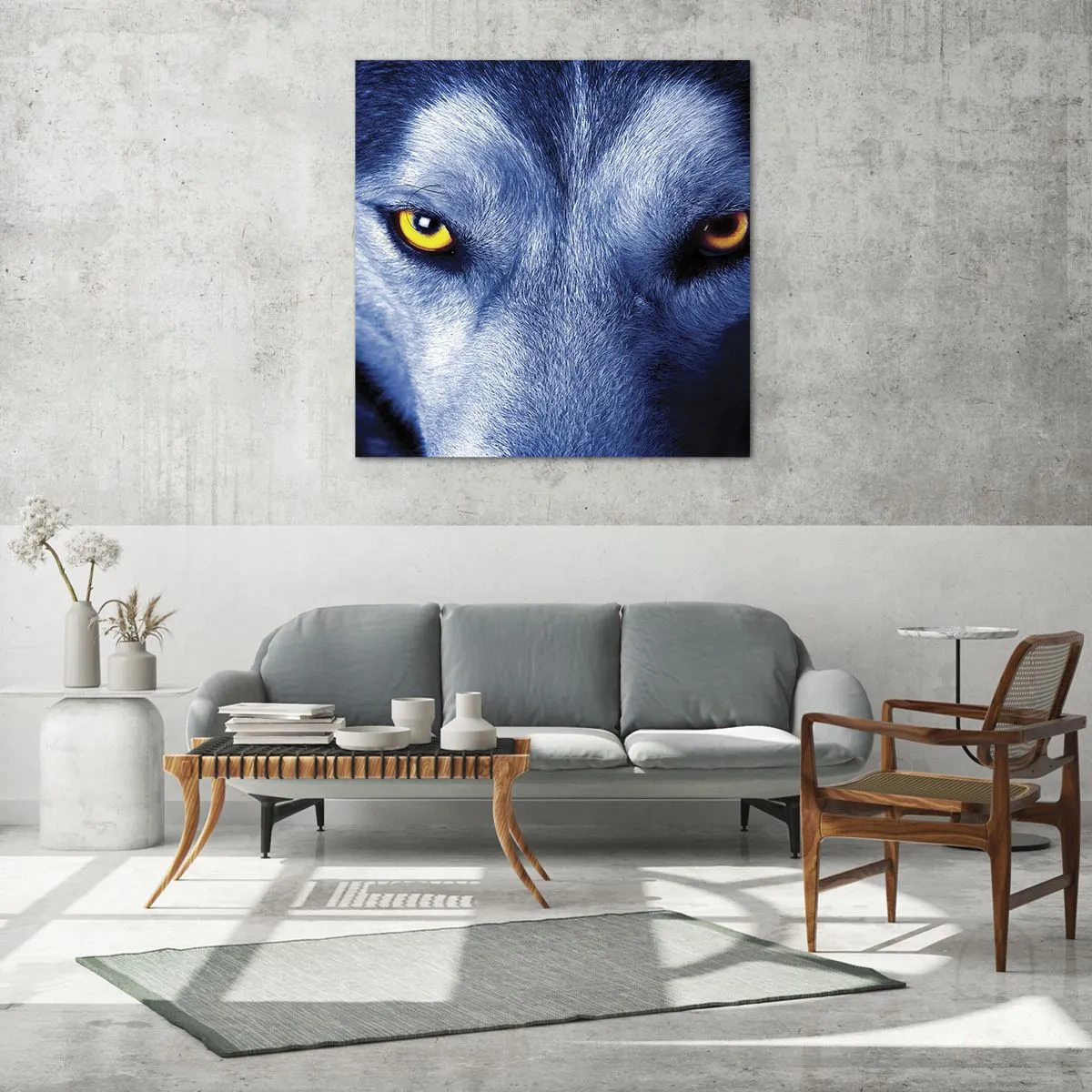 Impression sur verre - Image sur verre - Regars hypnotique - 50x50 cm